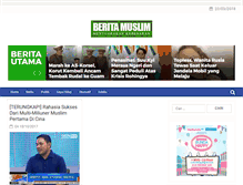 Tablet Screenshot of berita-muslim.com